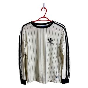 Adidas 3 stripe long sleeve top